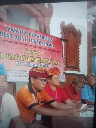 Sosialisasi Pengadegan Kelian Desa Tukadsumaga